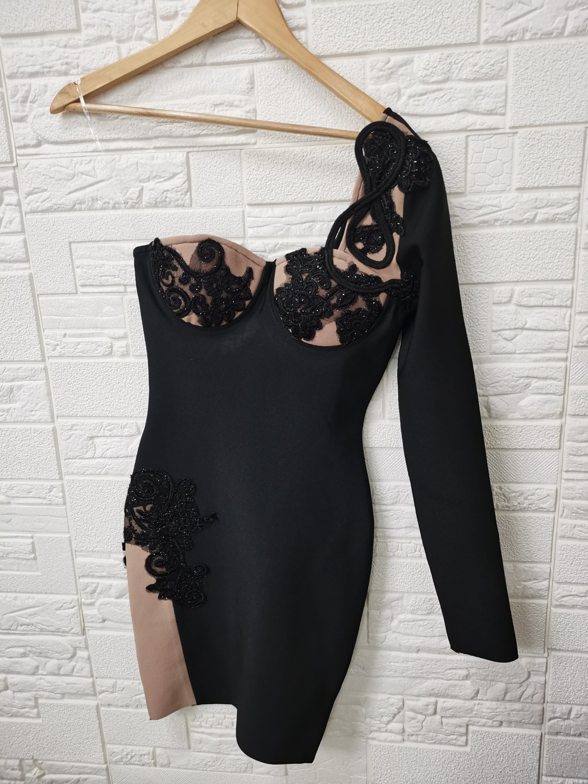 H1131 New Arrivals High Quality One Shoulder Bodycon Dresses Club Party Dress Sexy