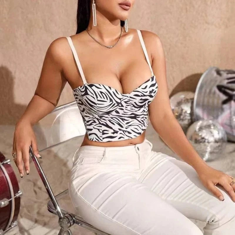 Halter top women wear sexy small waistcoat jacket slim and breast