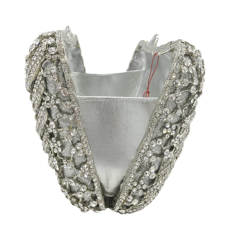 Hand-Made Women Crystal Clutch Evening Bags Wedding Party Rhinestones Handbags Ladies Dinner Gold Purses