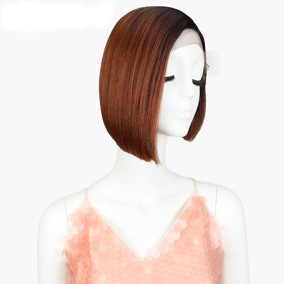 HD Lace Front Wig Hair Bob Short Curly Baby Hair Front Synthetic Wigs with Closure 360 Natural Heat Resistant Full Frontal Lace