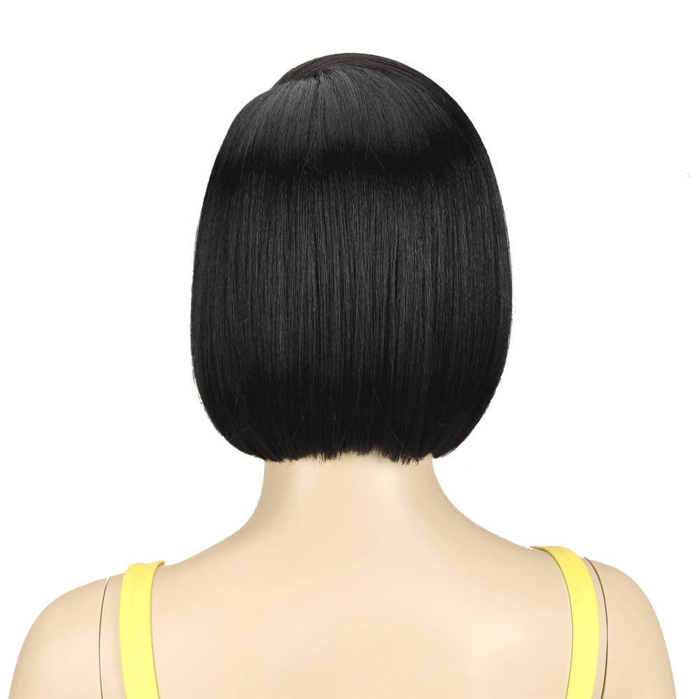 HD Lace Front Wig Hair Bob Short Curly Baby Hair Front Synthetic Wigs with Closure 360 Natural Heat Resistant Full Frontal Lace