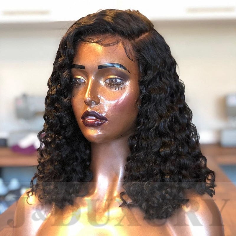 HD Transparent Lace Front wigs for Black women Wholesale Natural color Brazilian Human hair wigs curly remy hair wigs