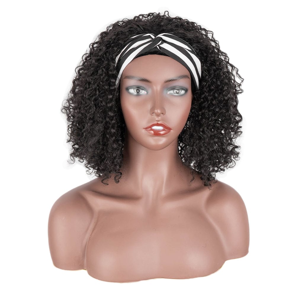 Headband High Temperature Afro Kinky Curly Wig High Quality Synthetic Wigs Heat Resistant Cosplay Synthetic Hair Wig