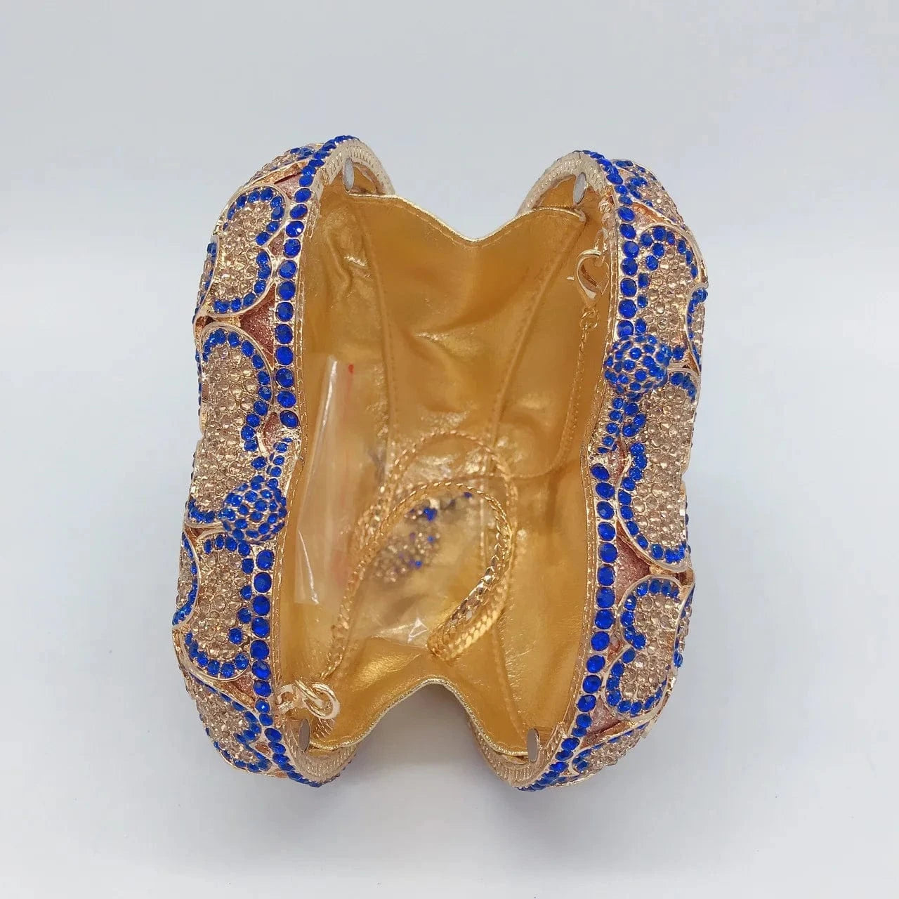 Heart Shaped Handbag Crystal Gown Rhinestone Purses Dress Banquet Stone Clutch Purse Frame Bag Evening Bags for Women Luxury