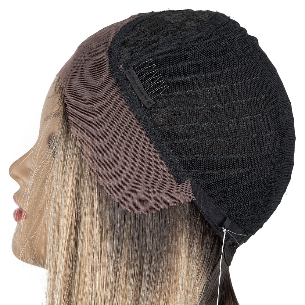 Heat Resistance Synthetic Hair Wig  Long Straight LUIZA Transparent Lace High Temperature Lace Frontal Synthetic Lace Front Wig