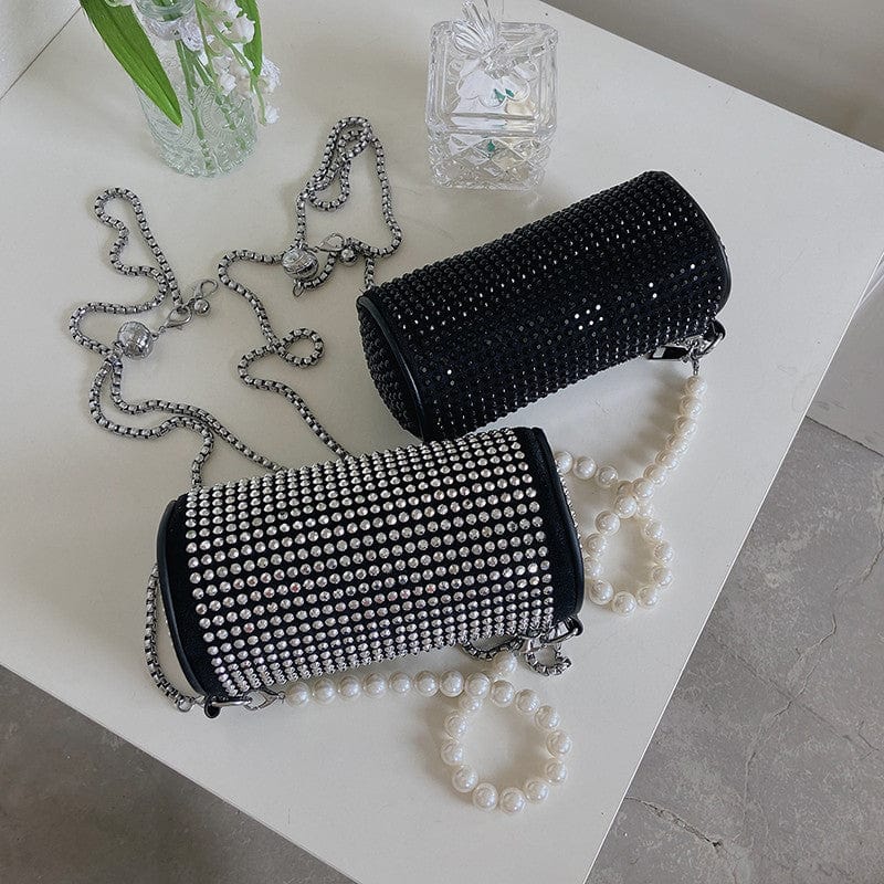 HEC Women Luxury Shining Shoulder Purses Fashion Quality Crystal Women Diamonds Party Clutch Handbag