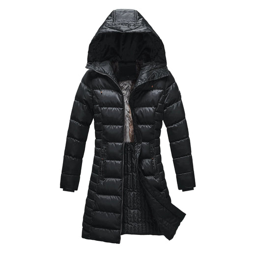 High-end Brand Winter Women Windbreak Jackets For Women Hooded long padding Jacket