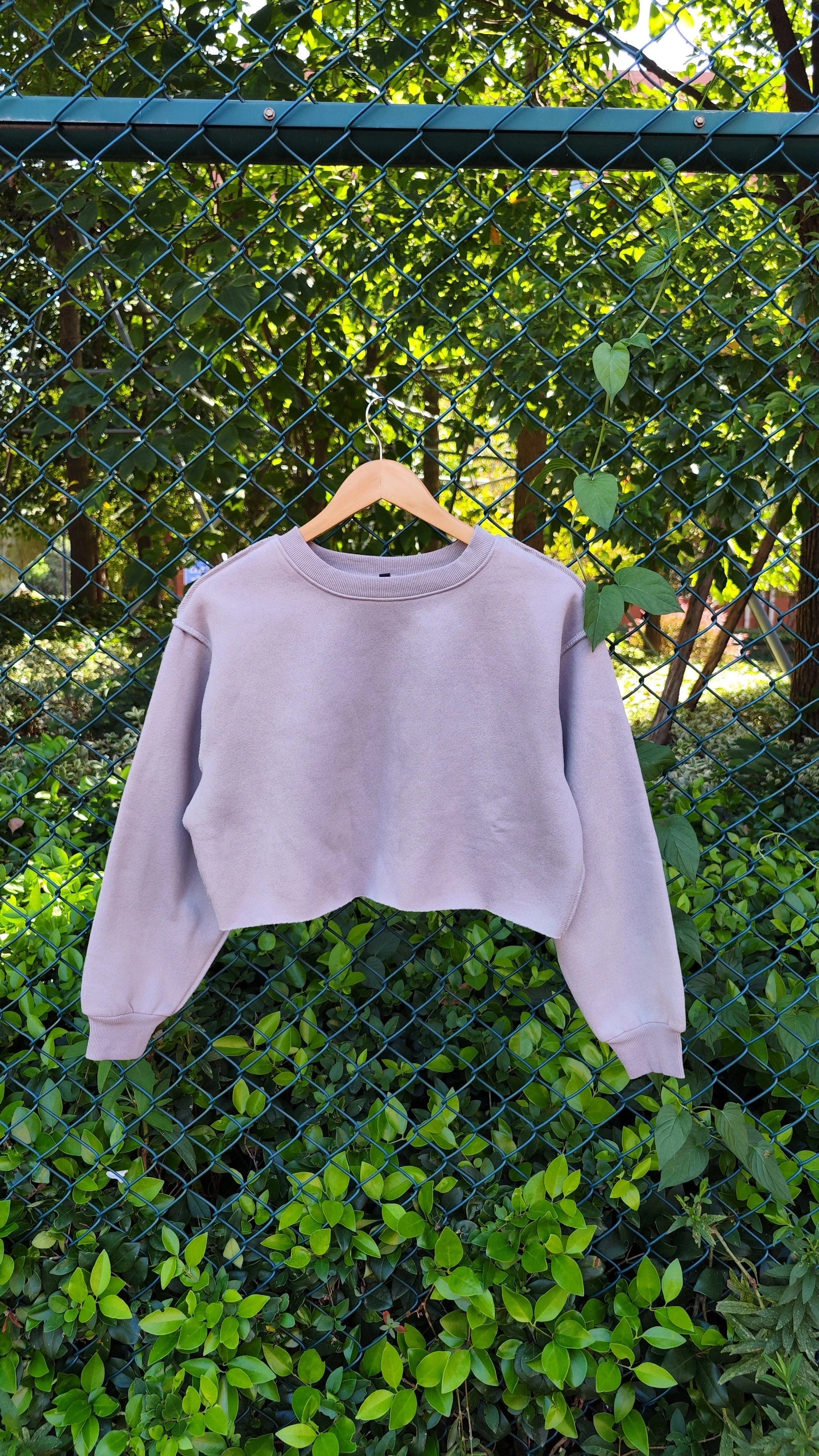 High quality 330gsm 100% cotton fleece inside cropped hoodies women crop top sweatshirt