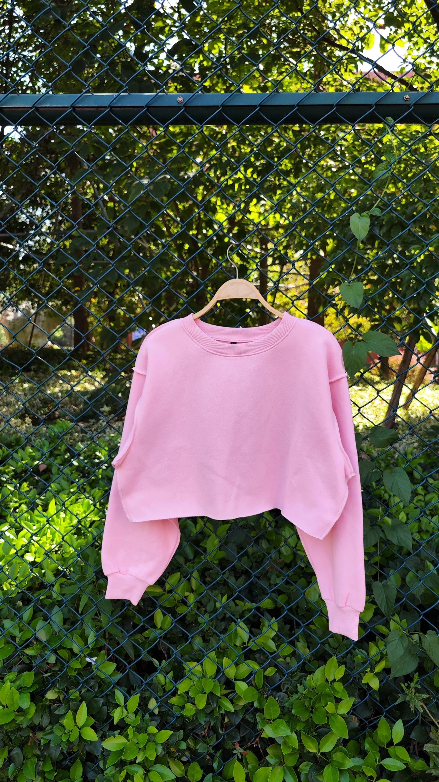 High quality 330gsm 100% cotton fleece inside cropped hoodies women crop top sweatshirt