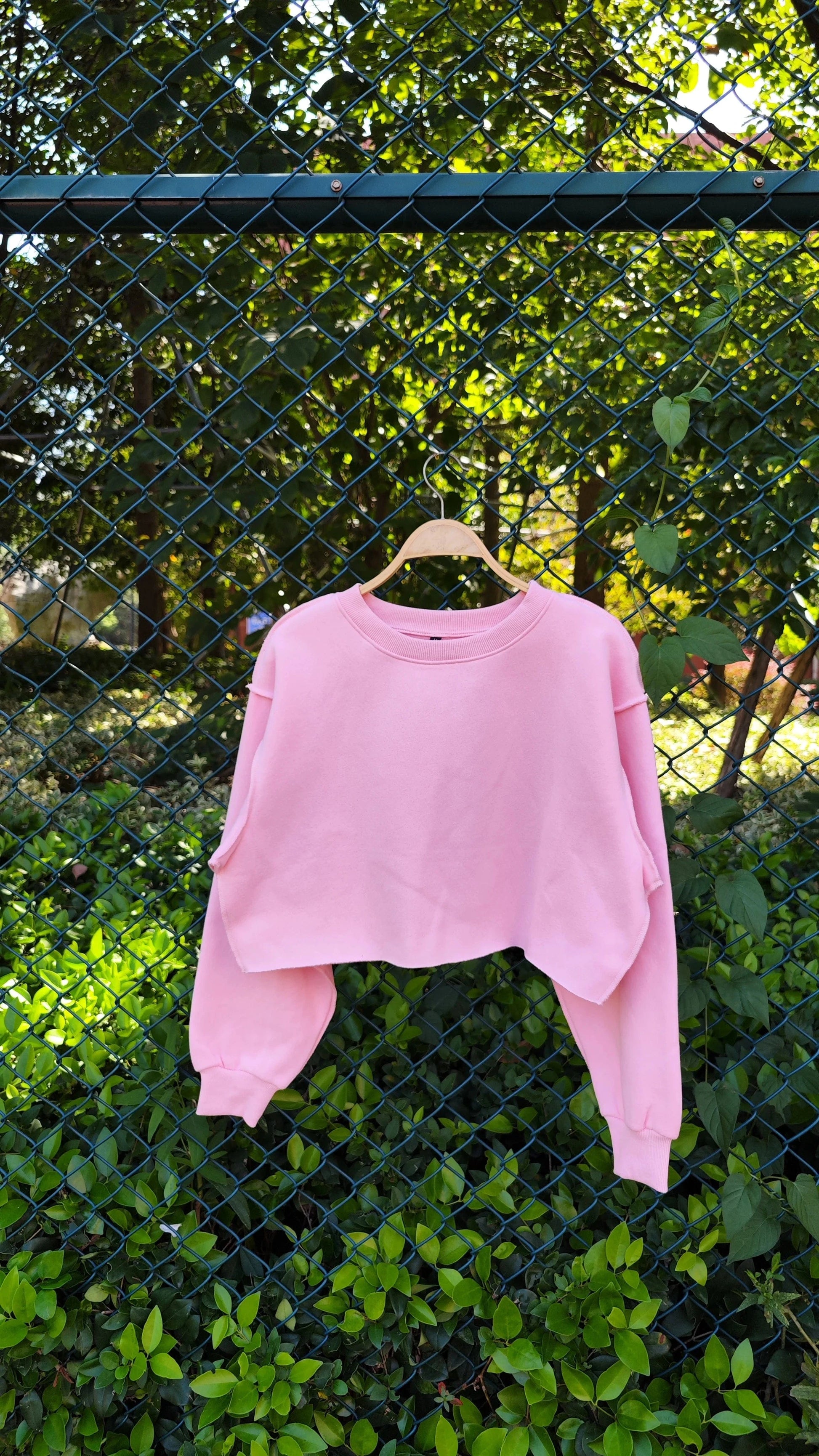 High quality 330gsm 100% cotton fleece inside cropped hoodies women crop top sweatshirt