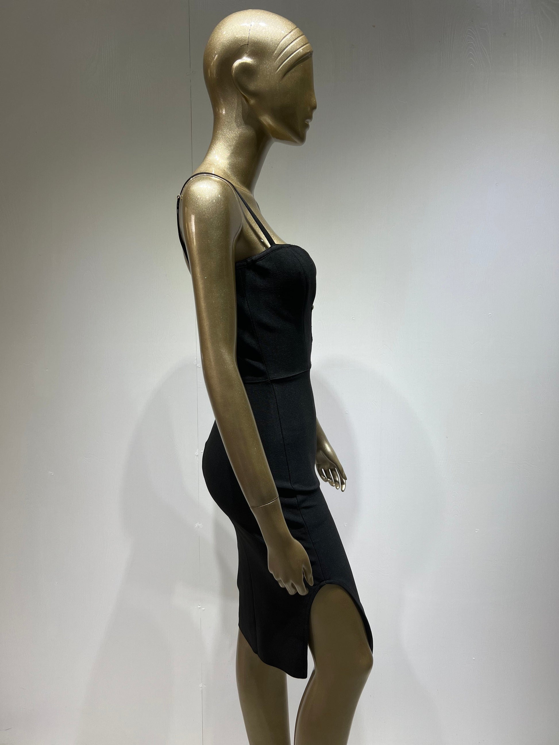 High Quality Black Elegant Evening Party Vestidos Bodycon Rayon Bandage Dress Women Summer