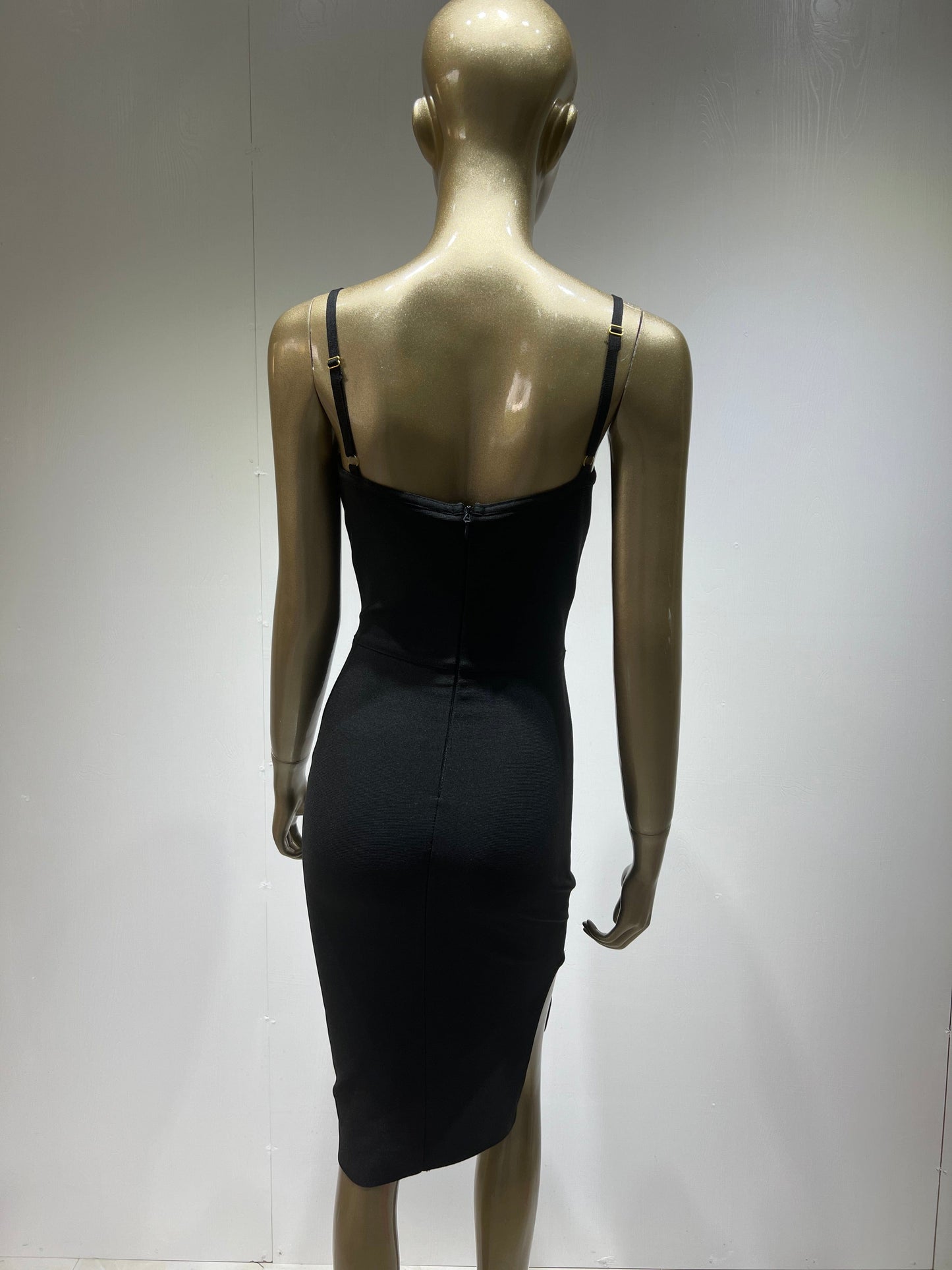 High Quality Black Elegant Evening Party Vestidos Bodycon Rayon Bandage Dress Women Summer