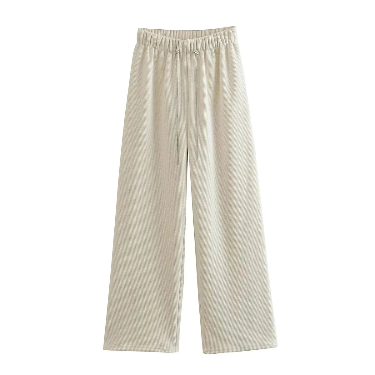 High Quality Chenille Inner Brush Loose Ladies Sweatpants YK2 Waist Drawstring buckle Female Trousers Joggers Women