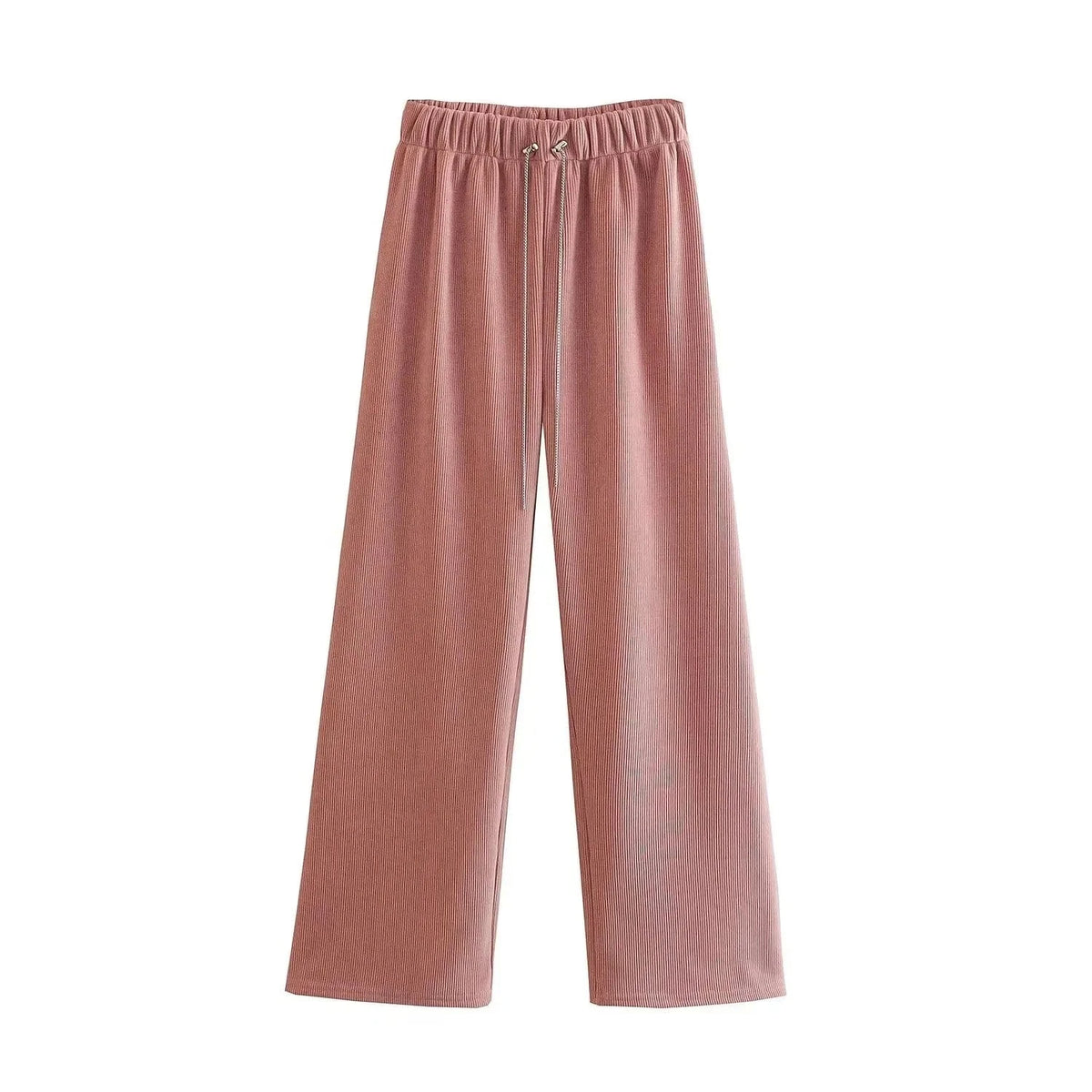 High Quality Chenille Inner Brush Loose Ladies Sweatpants YK2 Waist Drawstring buckle Female Trousers Joggers Women