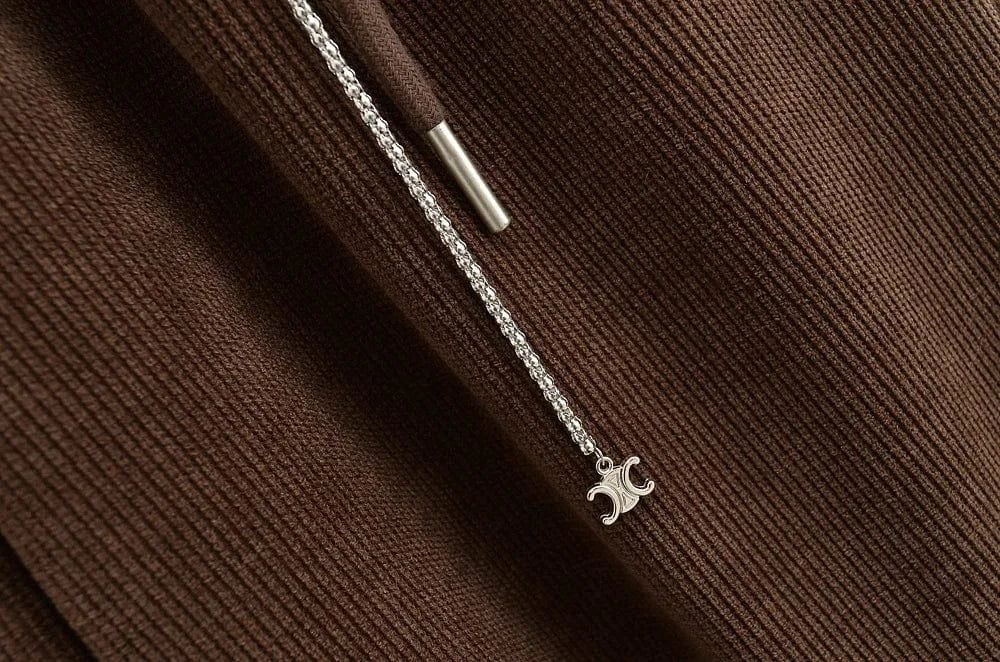 High Quality Chenille Inner Brush Wide Legs Ladies Sweatpants YK2 Waist Chain Drawstring buckle Female Trousers Joggers Women