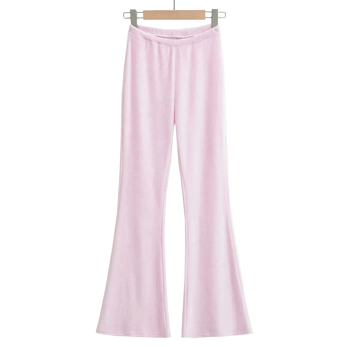 High Quality Cotton Velvet Women Trousers Slim Flared Yoga Pants Female Trousers Elastic Waistband Women Joggers Pants