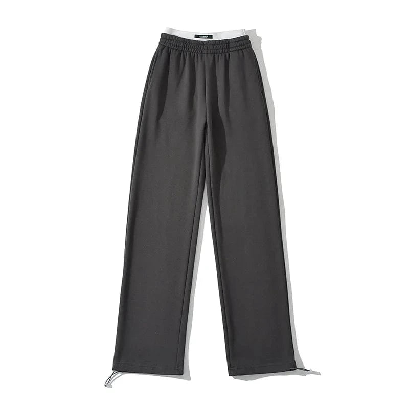 High Quality Custom Cotton Fleece Ladies Sweatpants Two Pieces Waist Joggers Long Running Pants Joggers Women