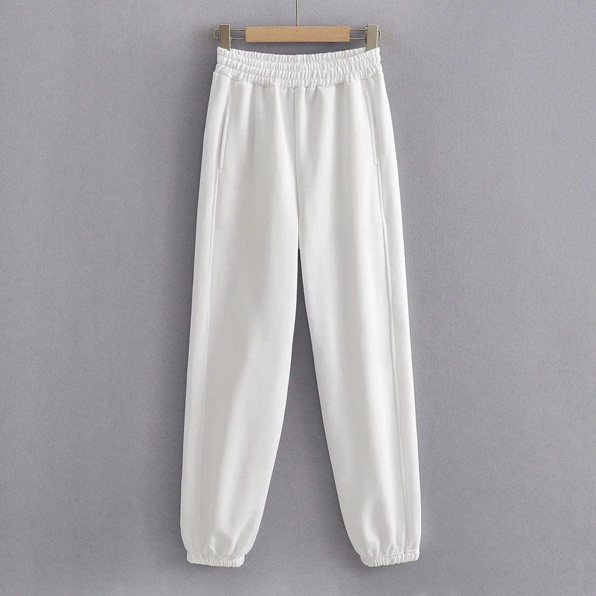 High Quality Custom Cotton Terry Ladies Sweatpants Foot zipper split Joggers Hombr  Long Running Pants Cargo Pants Joggers Women