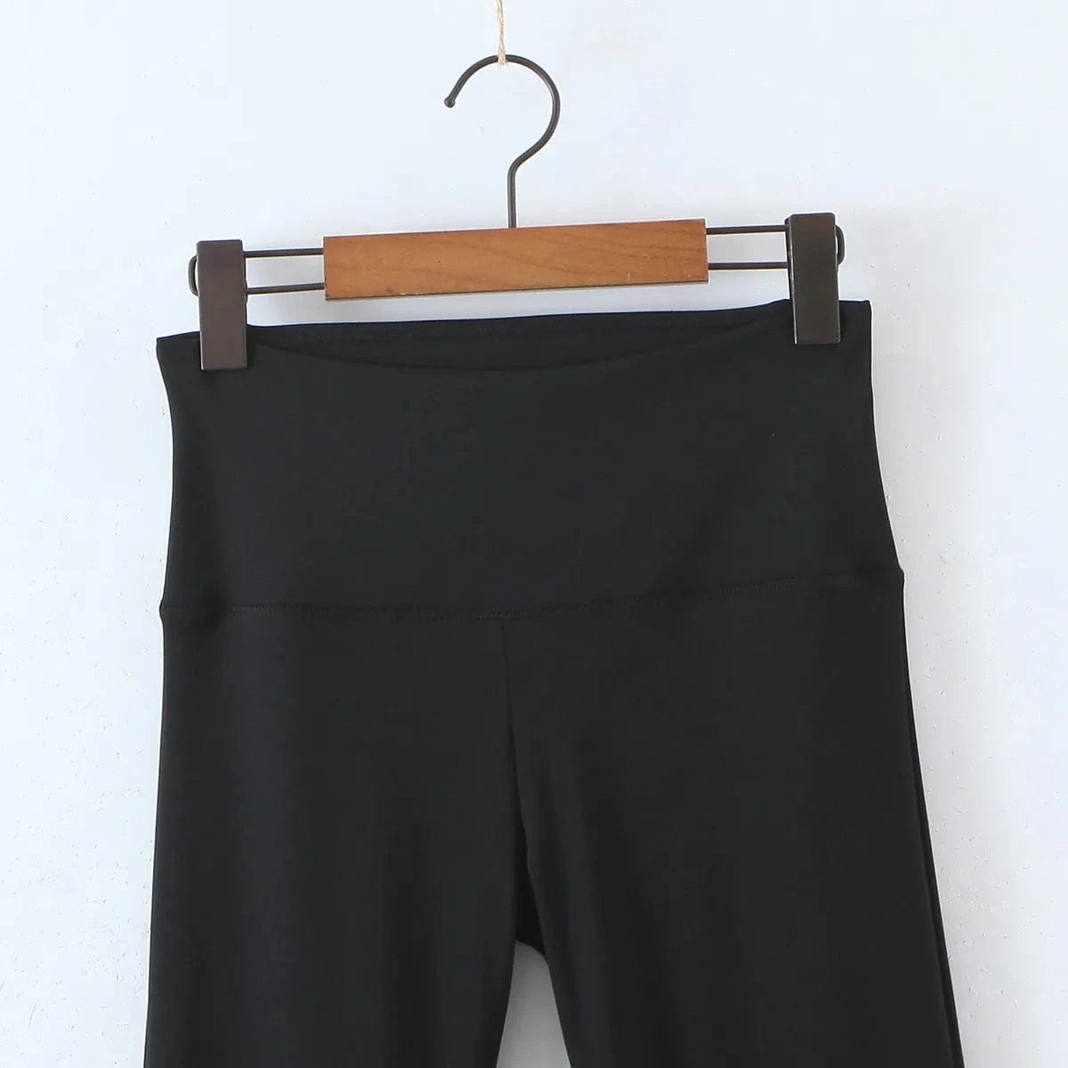 High Quality Custom Cotton Women Trousers Office Slim Flared Pants Width Waistband Hem Split Female Trousers Women Joggers Pants