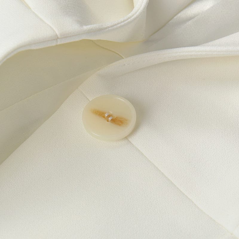 High Quality Custom Europe Ins Sexy Chic Trendy Notch Lapel Slashed Slim Fitting Blazer Coat With High Waist Line