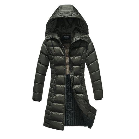 High Quality Hooded Simple Woman Winter Jacket Long Nylon cahqueta impermeable mujer Ladies Coat chamarras de mujer