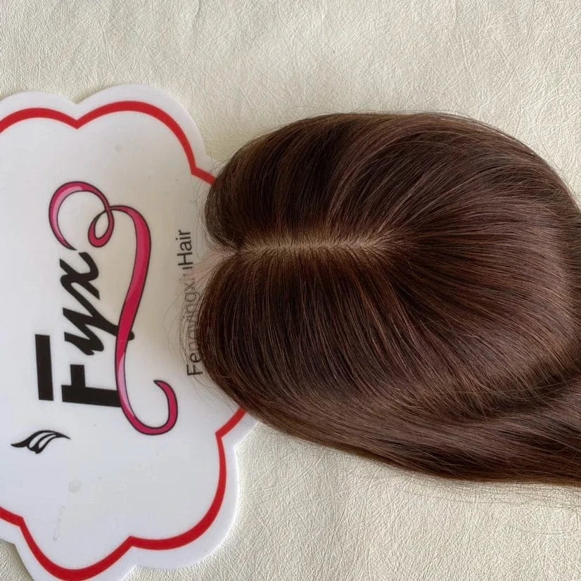 High Quality Integration Fish Net Hair Pieces Woman Toupee Silk Top Topper Chinese Cuticle Remy Human Hair