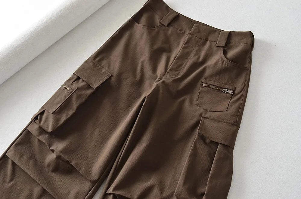 High Quality Ladies Sweatpants 3D Multi-Pocket Joggers Long Running Pants Cargo Pants Women Joggers Pants