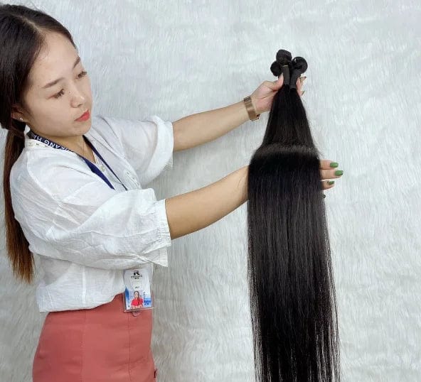 High Quality Long Length Remy Hair For Women Durable And Smoothing Touching Human Hair Extensions