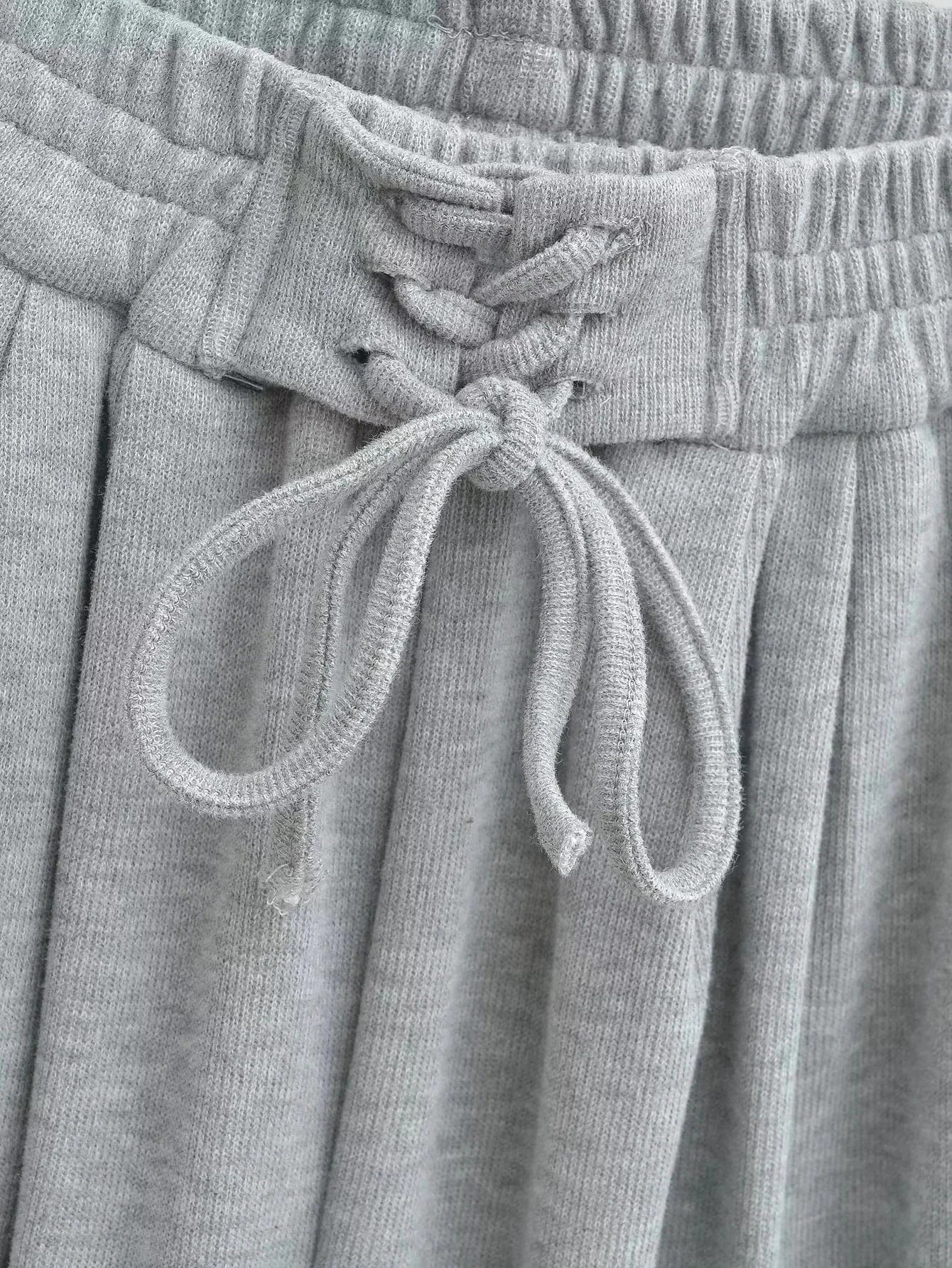 High Quality Loose Ladies Sweatpants Shoe Loop Waistband Sport Long Running Pants Female Trousers Women Joggers Pants