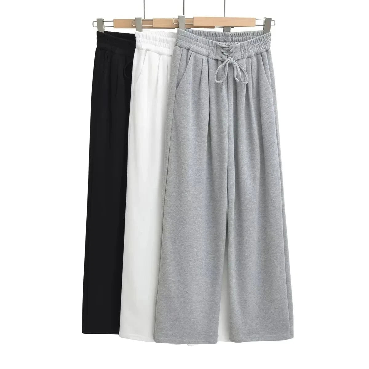 High Quality Loose Ladies Sweatpants Shoe Loop Waistband Sport Long Running Pants Female Trousers Women Joggers Pants