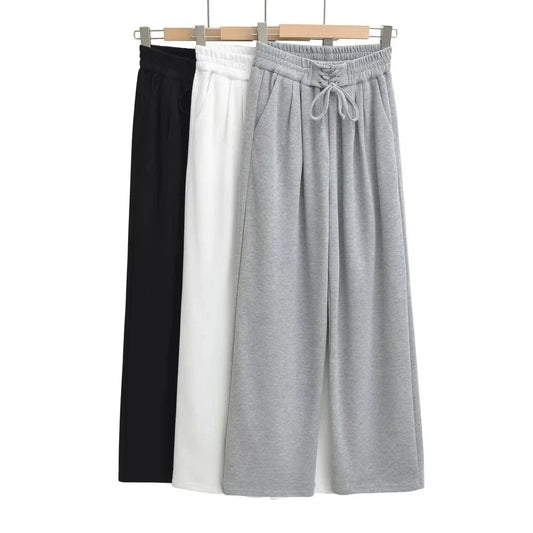 High Quality Loose Ladies Sweatpants Shoe Loop Waistband Sport Long Running Pants Female Trousers Women Joggers Pants