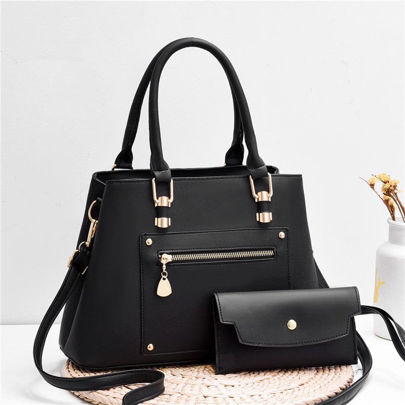 High quality metal zipper decoration child mother bag big set tote messenger hand bag ladies Fashion cross body women handbags