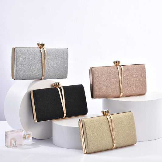 High quality party women's fashion sequins elegant dress dinner bag wedding crystal sequin ladies clutch bag