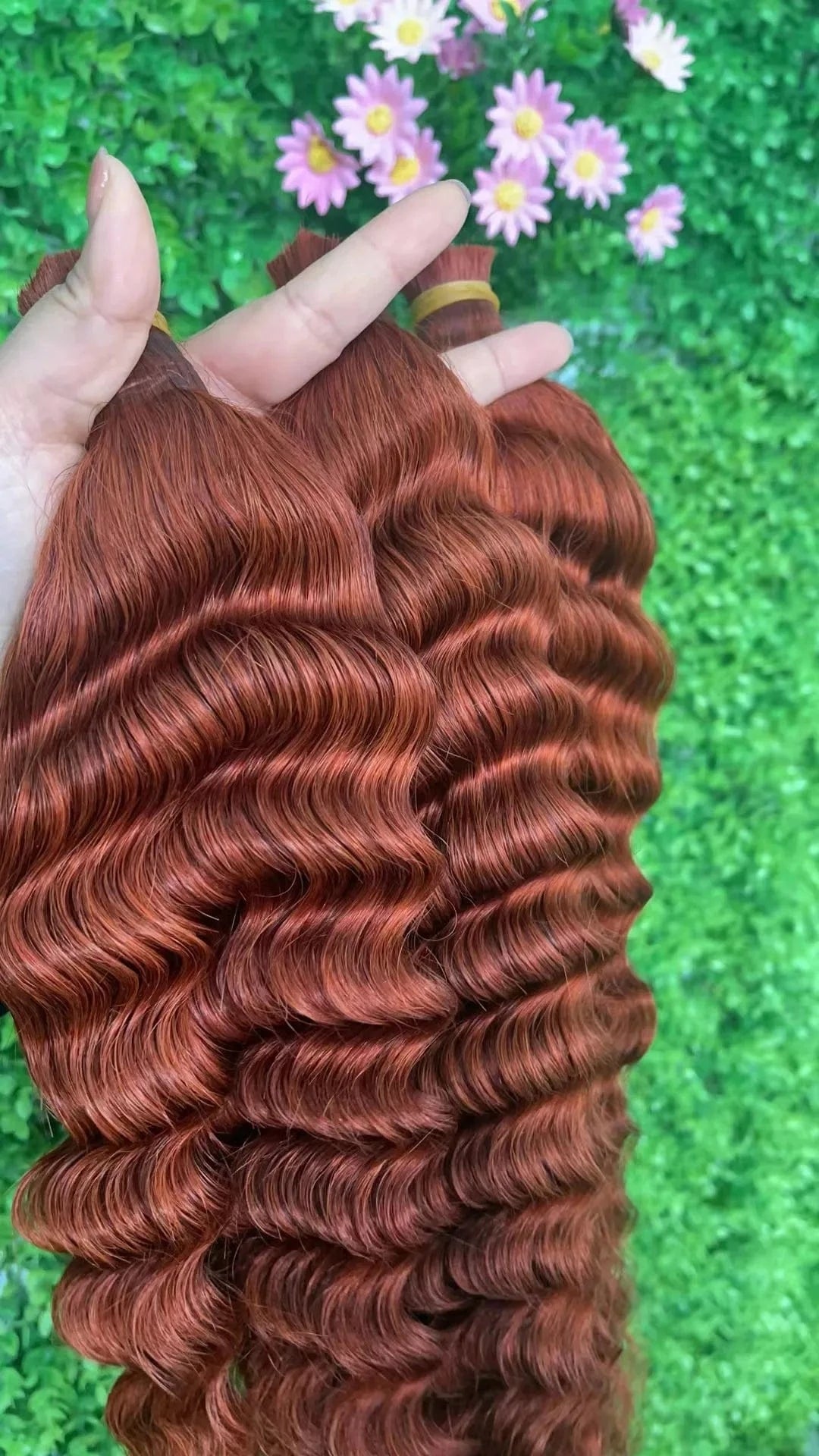 High quality raw extensions human braiding hair bulk no weft deep wave virgin hair