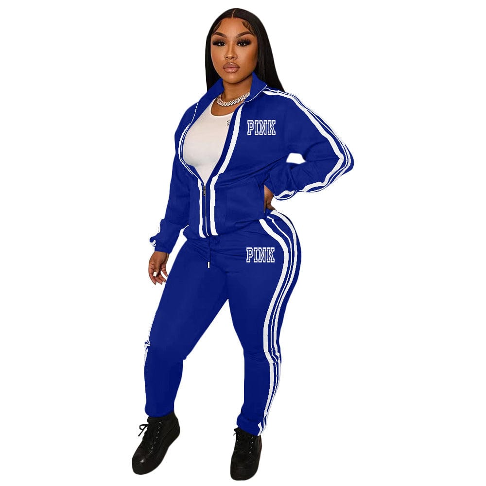 High Quality Sexy Female Custom Logo  Streetwear Two Piece Heavyweight  Sweatsuits