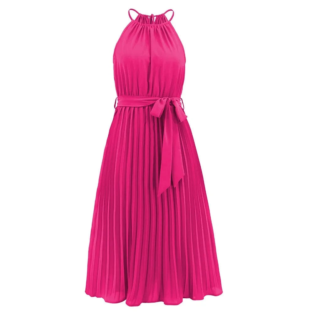 High Quality Sexy Strapless Sleeveless Hip Pleated Skirt New Summer Slim Skirt