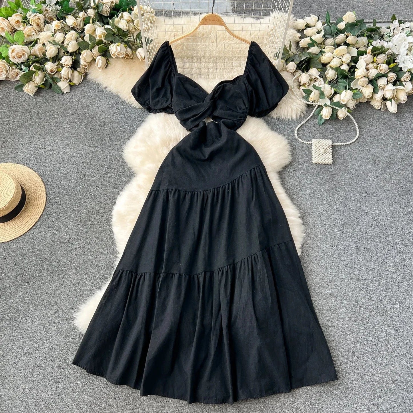 High Quality Summer Backless Couture Dresses Sexy Woman Dress Short One Piece Dress Ladies Summer Women