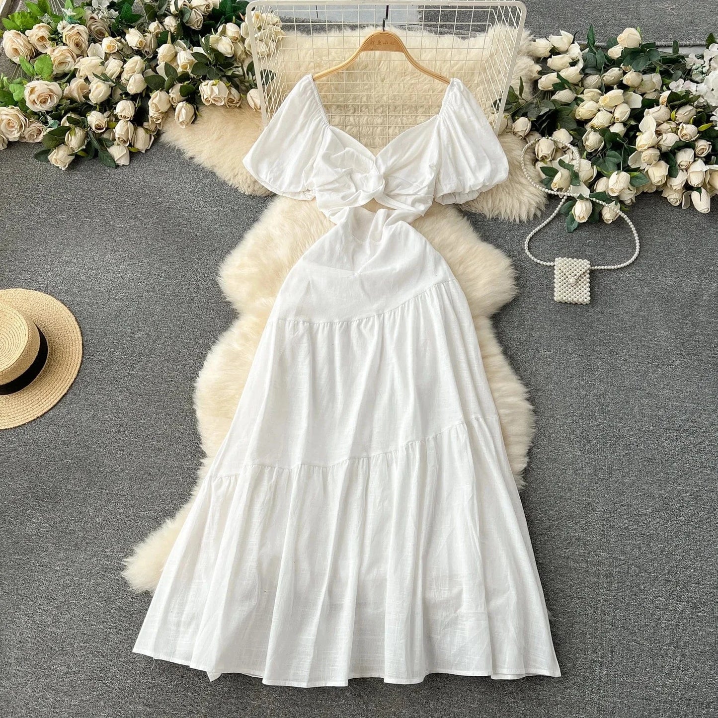 High Quality Summer Backless Couture Dresses Sexy Woman Dress Short One Piece Dress Ladies Summer Women