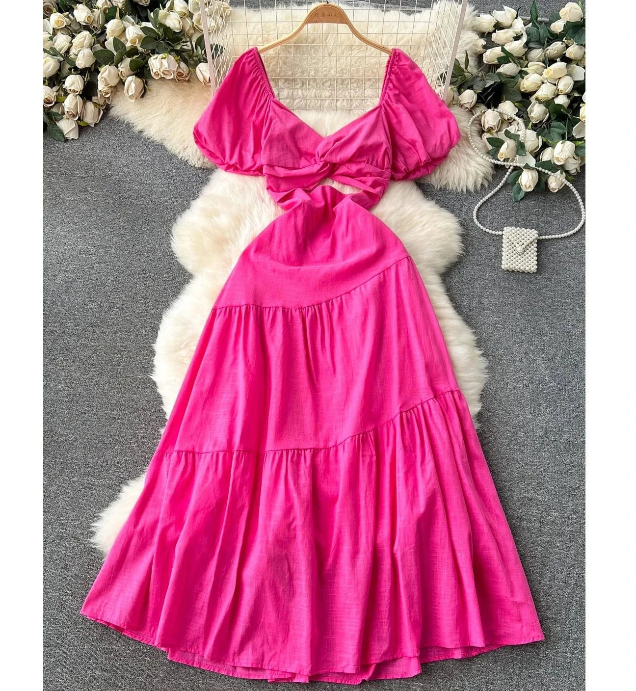 High Quality Summer Backless Couture Dresses Sexy Woman Dress Short One Piece Dress Ladies Summer Women