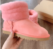 High quality winter must have women men kids size support make logo sheepskin wool on the boot shoes