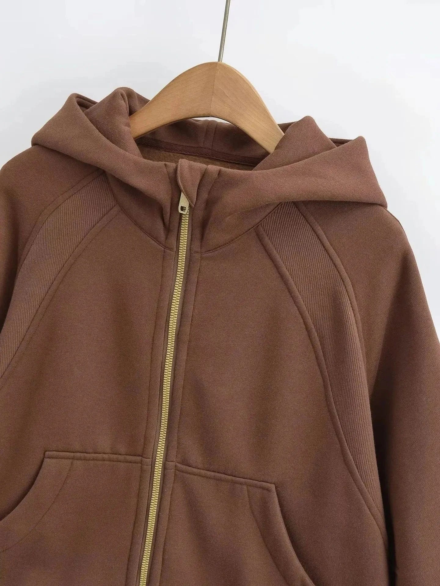 High Quality Women Blank Full Zip Up hoodies Gym winter coat Soft Fleece Lounge Cropped Zip Hoodie