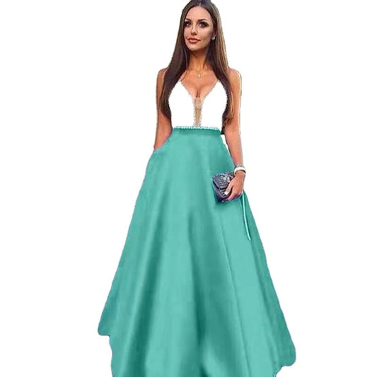 High Quality Women Dresses Party Wear Night Dinner Prom Ball Dresses Cheap Royal Blue Long Evening Dresses