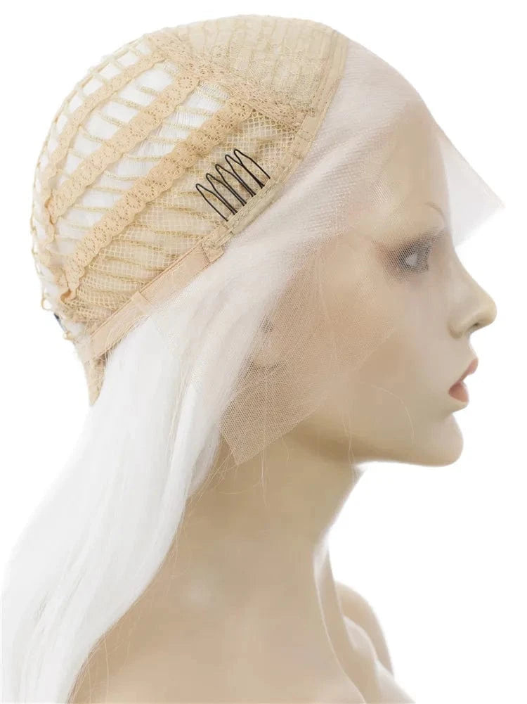 High Temperature Synthetic Hair Lace Wigs with Natural Hairline for Women Sale