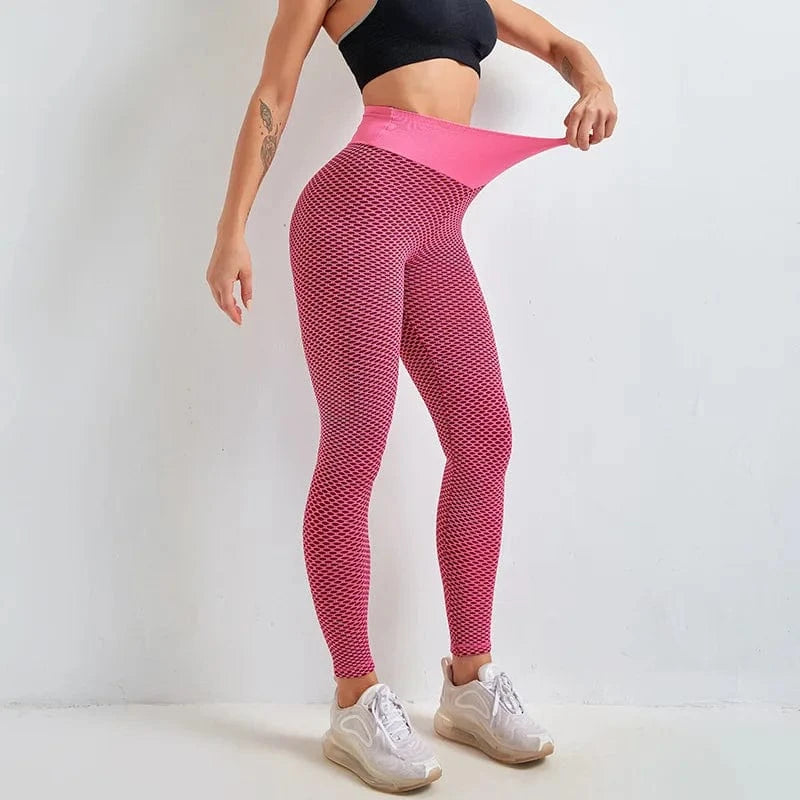 High waist Lulu Workout Sport Gym Tights Leggins Cellular Mesh Pants Yoga Scrunch butt leggings for women