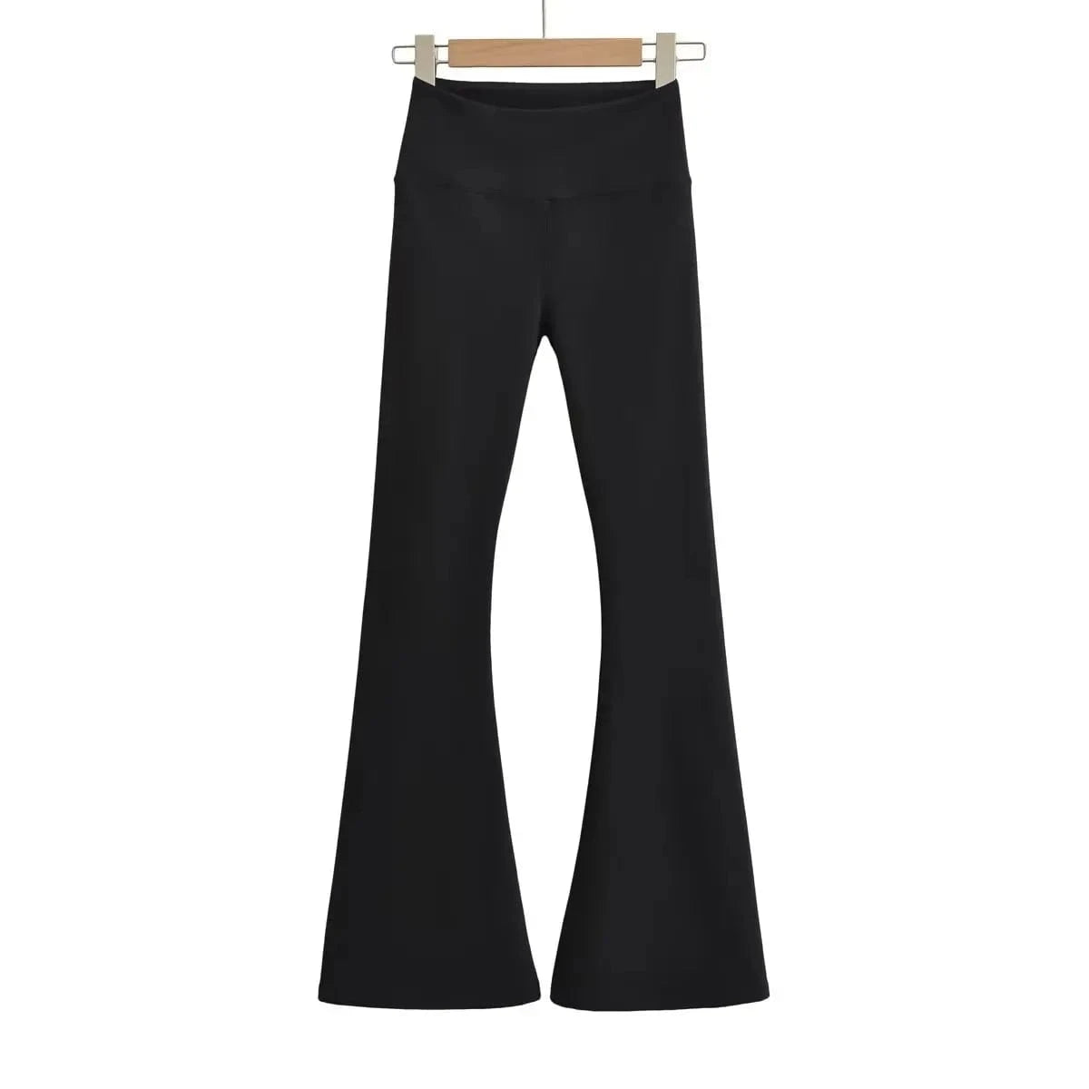 High Wide Waistband Warm fleece fully stretchy soft flare legging pants women's yoga  Sweat pant