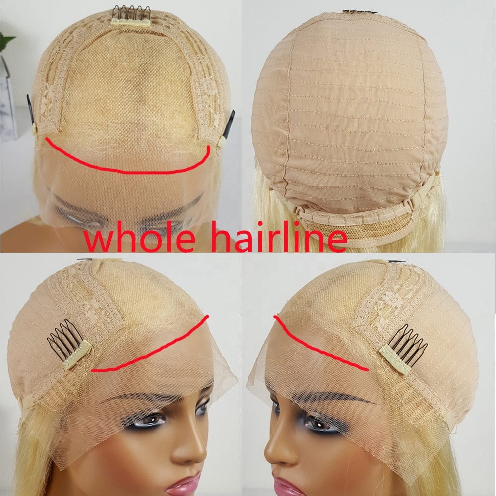 Highknight Pre Plucked Swiss Lace Front BOB Wigs Transparent 613 Blonde Color Natural Wave Lace Front BOB Wig For Black Woman