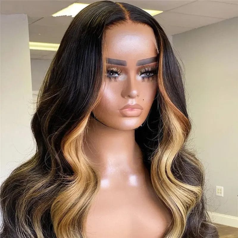 Highlight Brown Color Raw Indian Human Hair