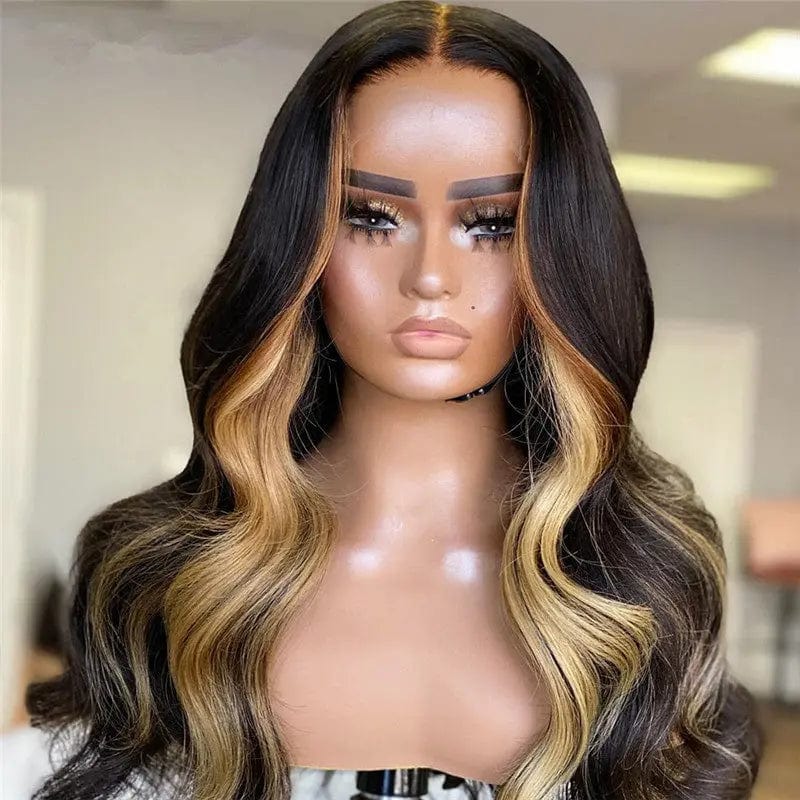 Highlight Brown Color Raw Indian Human Hair