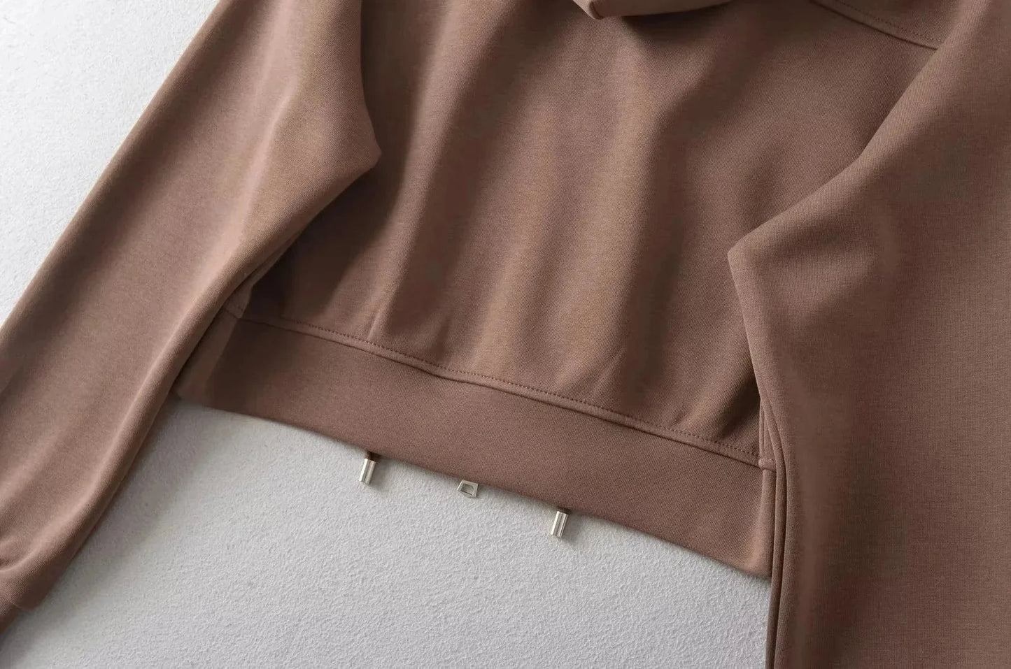 Hoodie Manufactures High quality custom Crop Zip up hoodies for women comfy cotton new style sweatshirt