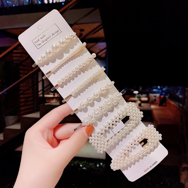 Horquillas Para Pelo Cute 8Pcs/Set Sweet Crystal Hairgrips Bridal Hair Accessories Non-Slip Bobby Pin Hair Pins